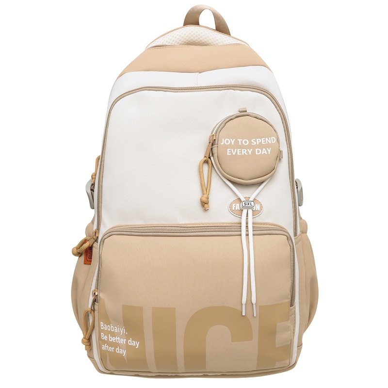 High-quality schoolbags, Instagram trendy couple casual travel backpacks, large-capacity, sturdy and durable middle school backpacks Item Picture
