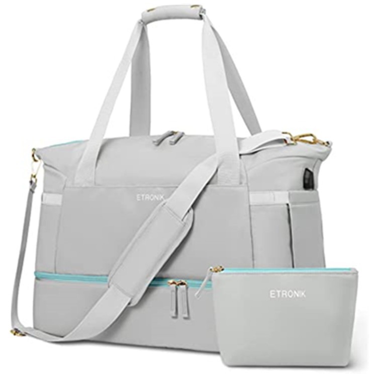 Amazon fitness bags for women with USB charging ports, sports travel bags, yoga bags in stock Specification drawing
