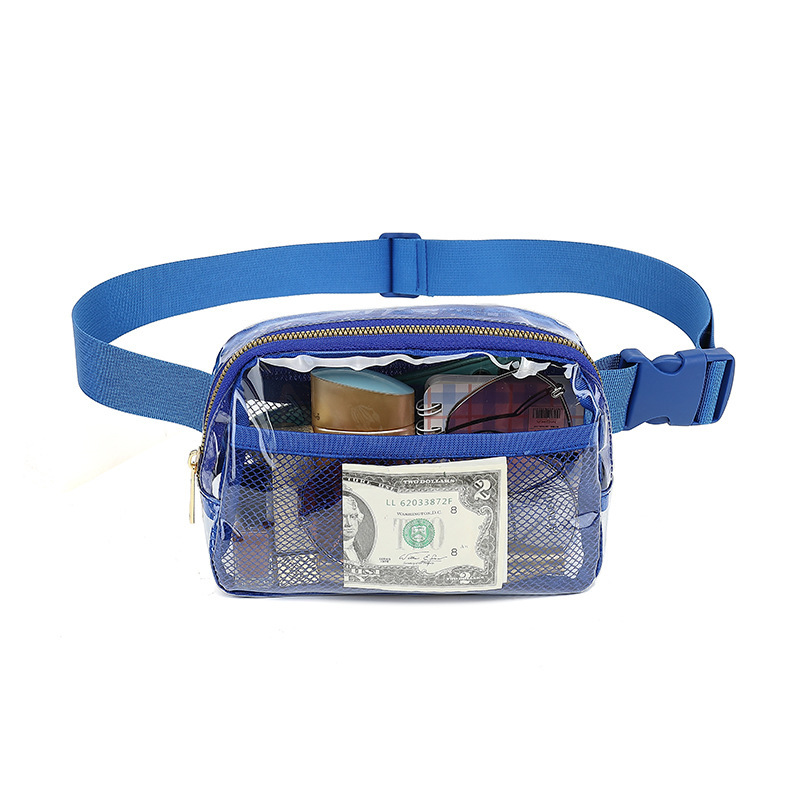 pvc transparent waist bags are selling well on Amazon. The security check for stadiums and concerts has been approved. Transparent chest bags are outsourced Application Scenario