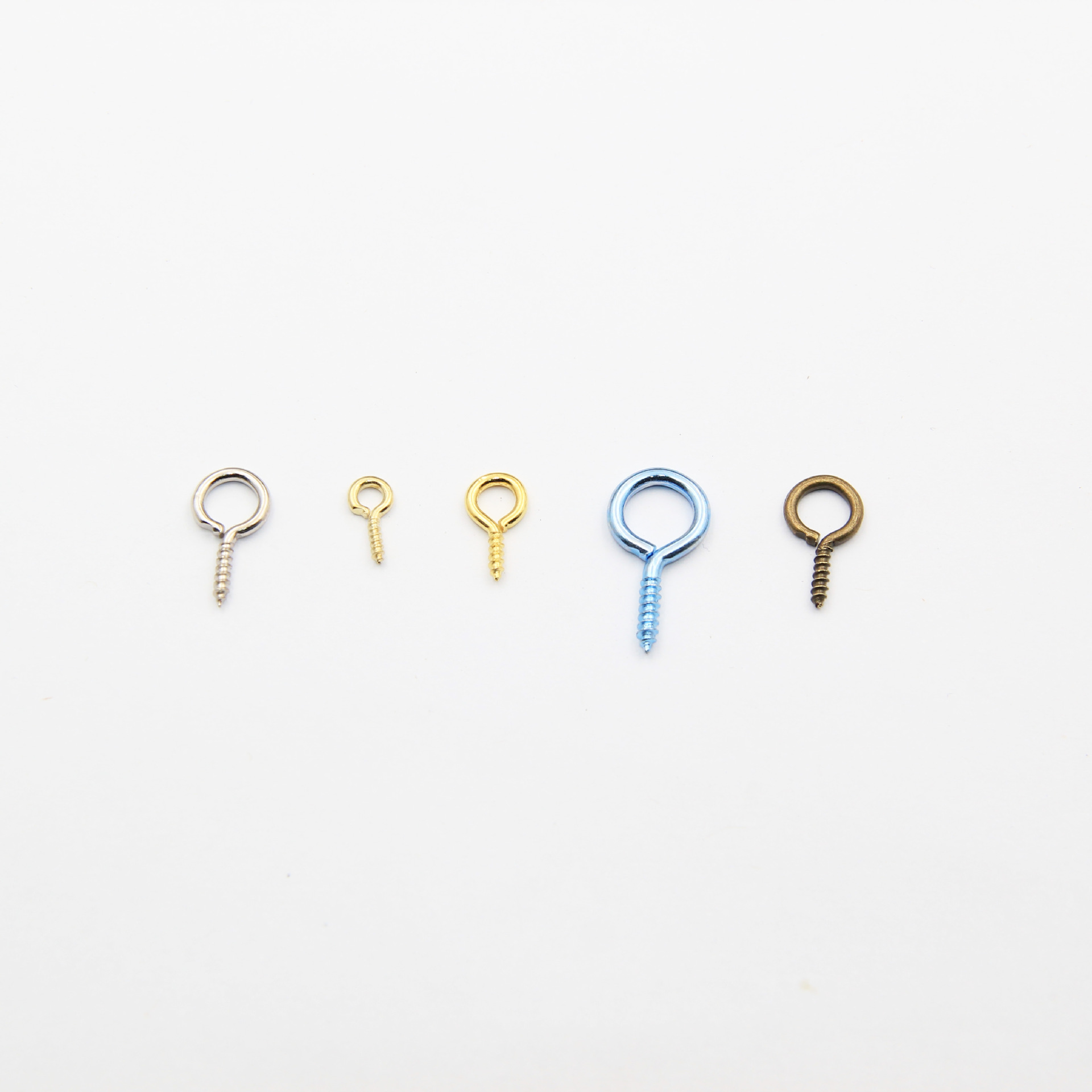 DIY jewelry accessories, sheep eye nails, open and closed sheep eye screws, self-tapping 9-shaped hooks, sheep horn nails manufacturer Item Picture