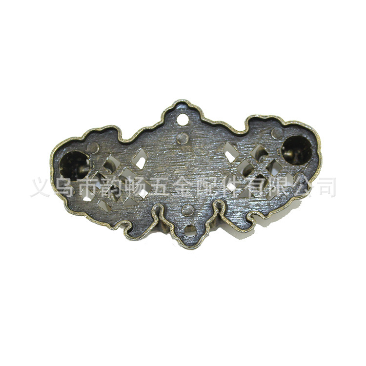 Furniture hardware antique handles, drawer handles, cabinet handles, small handles, alloy handles, 67*38MM Specification drawing