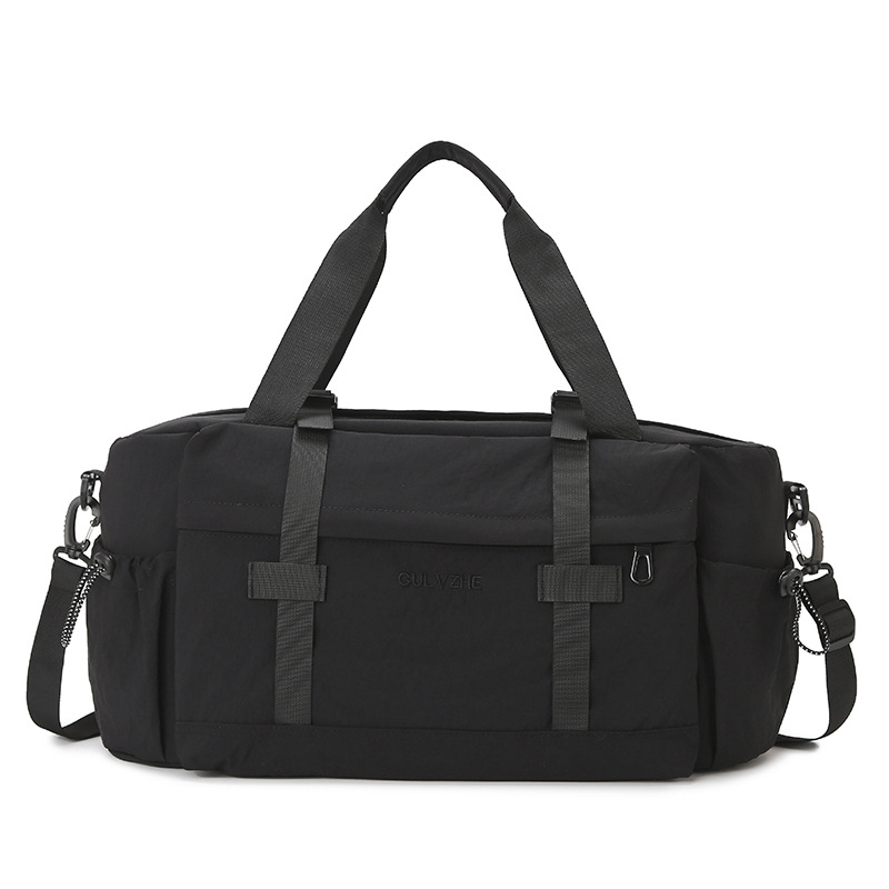 Men's travel and fitness bag, large-capacity short-distance travel bag, light and simple handbag, men's crossbody luggage backpack Item Picture
