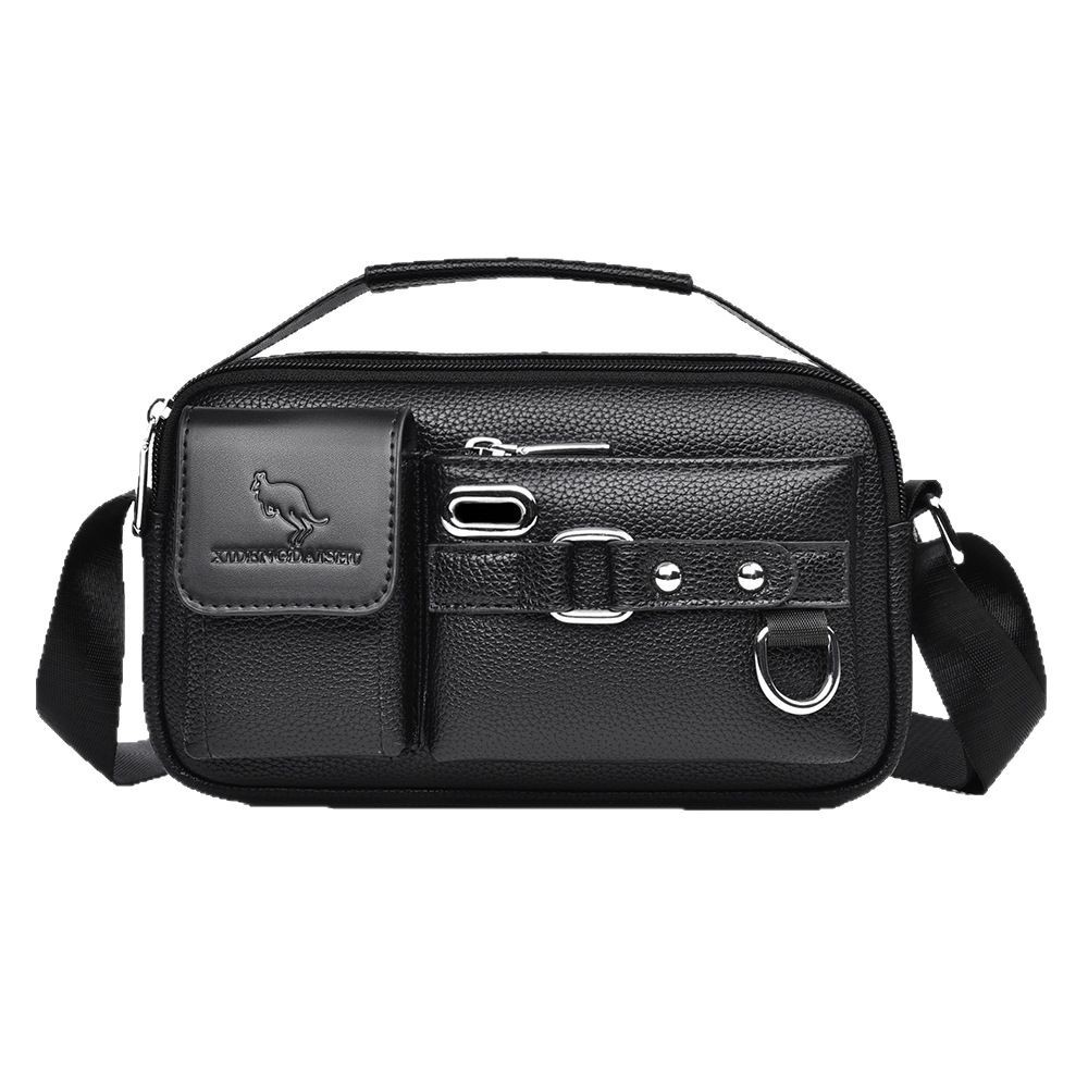Men's handbags, business men's briefcases, horizontal computer bags, single-shoulder crossbody bags, trendy large capacity, cross-border Item Picture