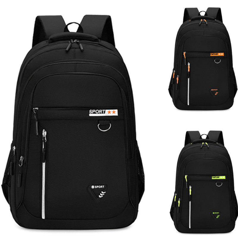 New cross-border men's backpack made of Oxford fabric, large-capacity and lightweight business backpack, men's casual and lightweight student schoolbag full figure