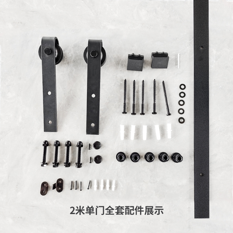 Wholesale of barn door hanging track, classic pulley, complete set of hardware, bathroom and kitchen sliding door, barn door accessories Application Scenario