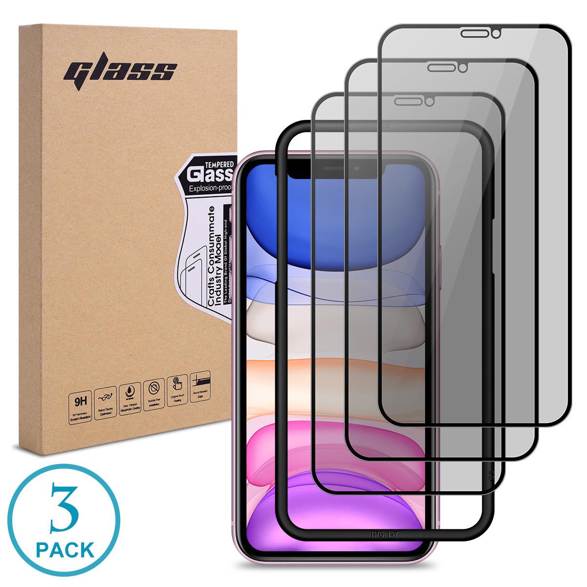 Applicable to iPhone17pro max tempered film, 17pro Apple 16 high-definition film, 15pro full-screen film, 14 anti-peeping film Application Scenario