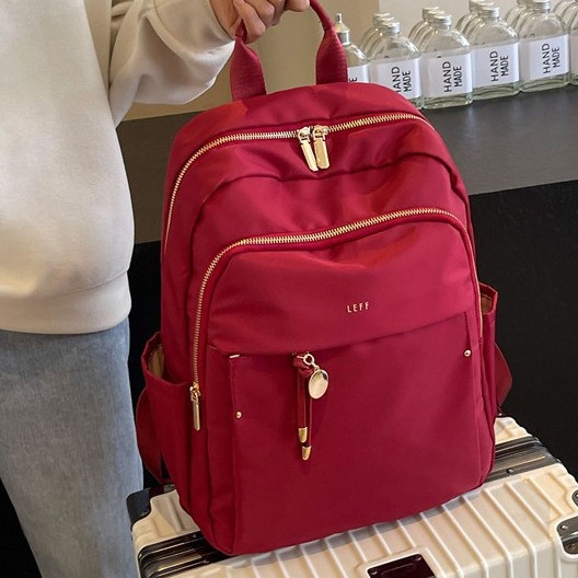 Fashionable Oxford fabric backpack for women, 2024 new large-capacity travel backpack, commuting and business 14-inch computer backpack Specification drawing