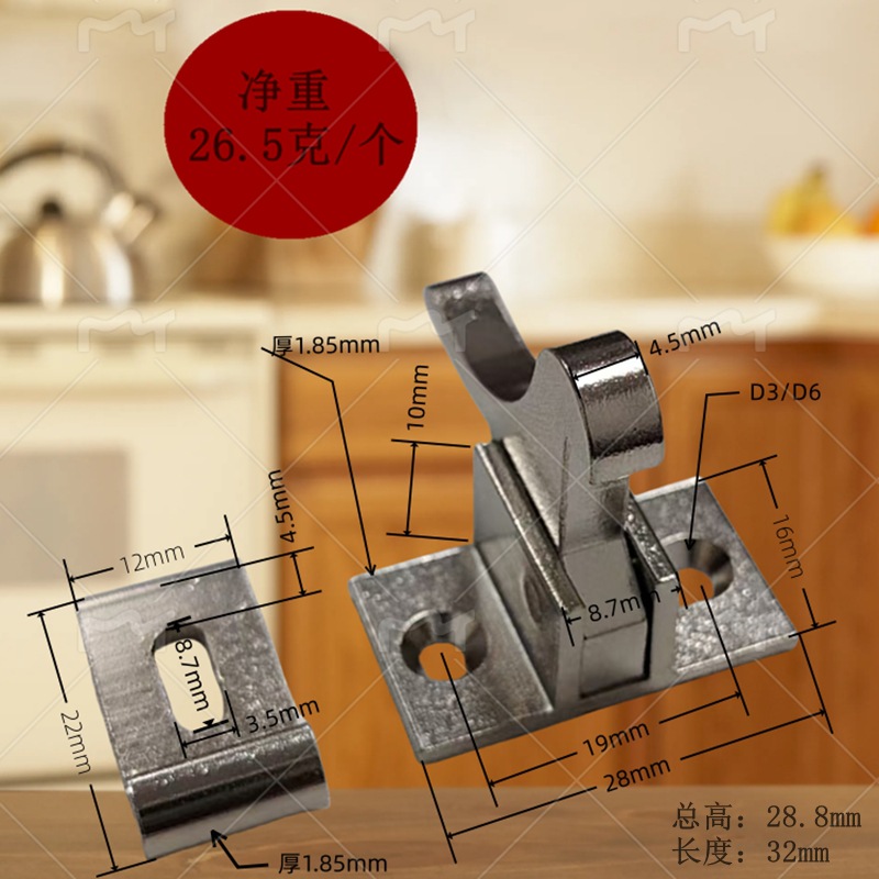Chinese-style bird door lock, indoor bedroom, household door, pure copper door lock bolt, two-piece brass silent wooden door lock buckle Application Scenario