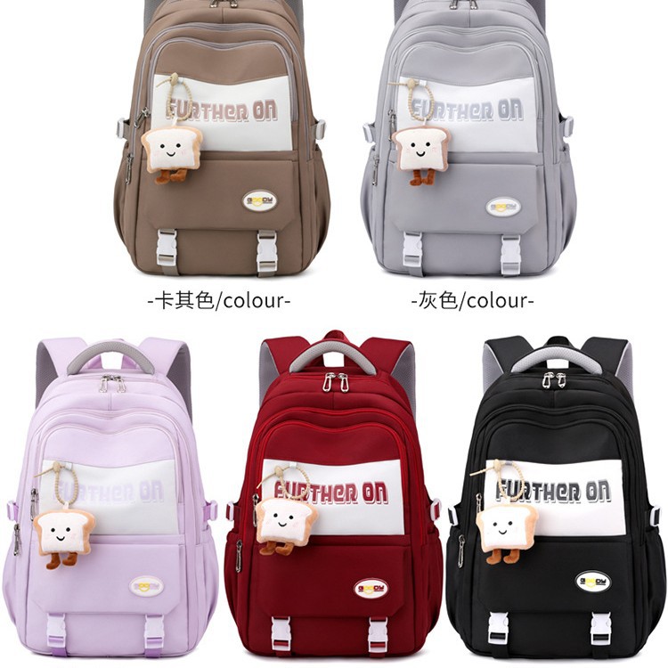 Korean-style Japanese-style workwear, retro high school student and junior high school student schoolbags, girls' backpacks, men's large-capacity travel backpacks full figure