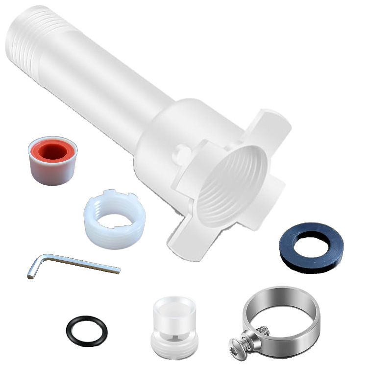 Four-in-one bathtub nozzle adapter bathtub faucet nozzle adapter slides into copper full figure