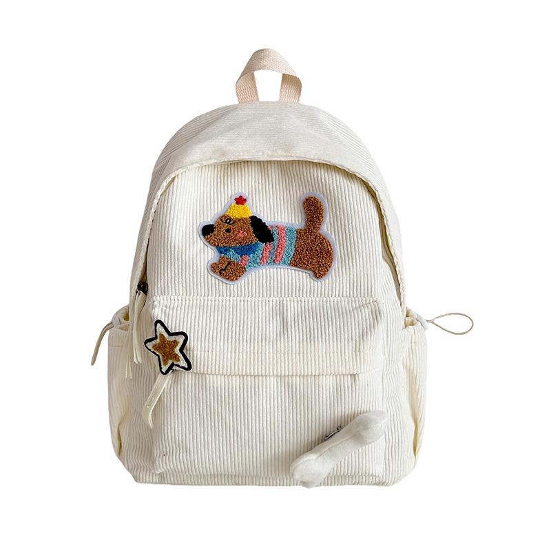 New fashionable, simple and large-capacity backpack, cute for girls, lightweight and lightening, casual commuting cartoon schoolbag for primary school students Item Picture