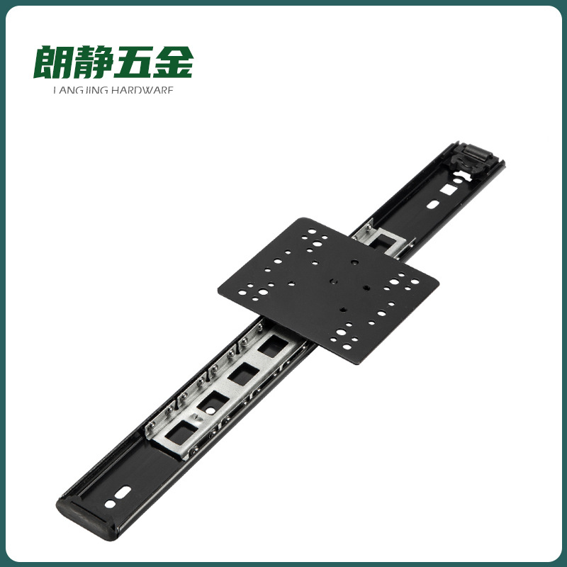 Cabinet insert type, wardrobe folding door, hidden sliding track, side insert revolving door, square panel, TV cabinet sliding rail Specification drawing