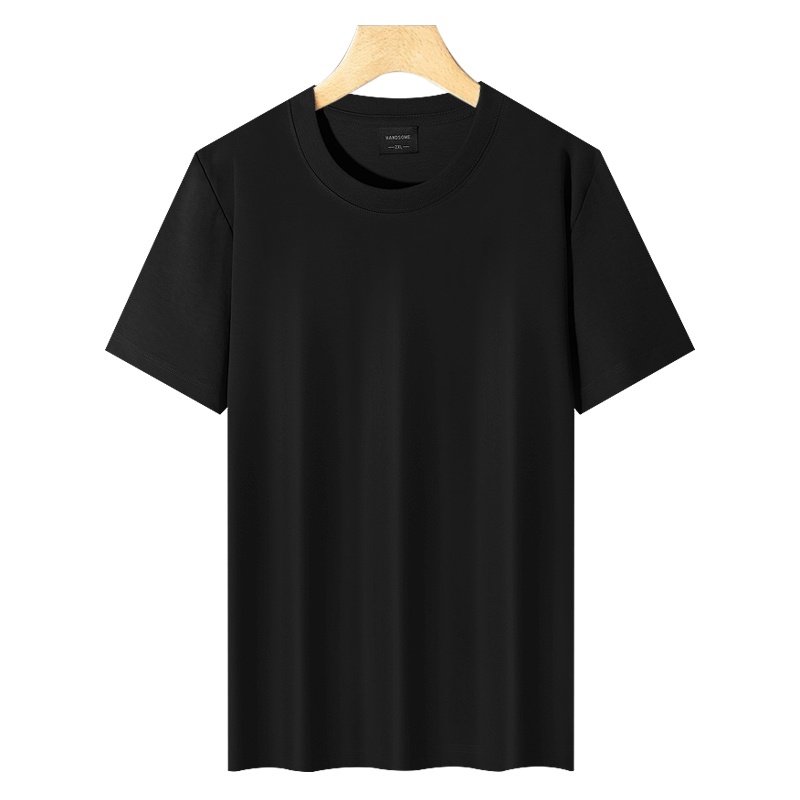 Cross-border 210/㎡ 50-count double-yarn Rowan Roman cotton men's and women's same style short-sleeved T-shirt advertising shirt Men's casual wear cultural shirt advertising shirt T-shirt style novel, comfortable and breathable short-sleeved detail image 13