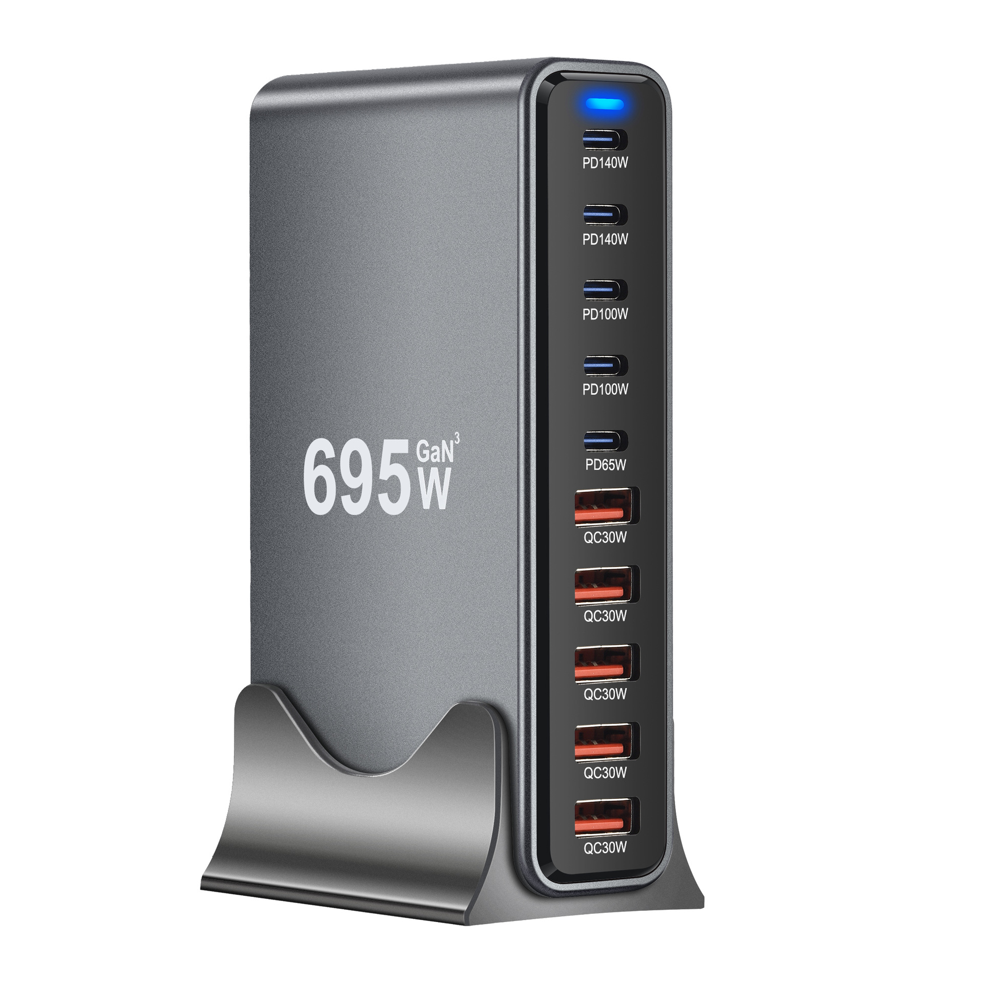 800W new gallium nitride PD charger 8C2A multi-port charger 800W multi-functional desktop charger Application Scenario