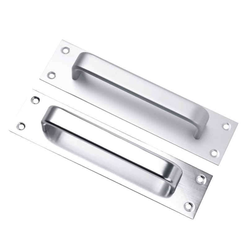 Top durable, non-perforated, adhesive sliding door, exposed handle, sliding door, room, passage door, security door, bathroom handle Item Picture