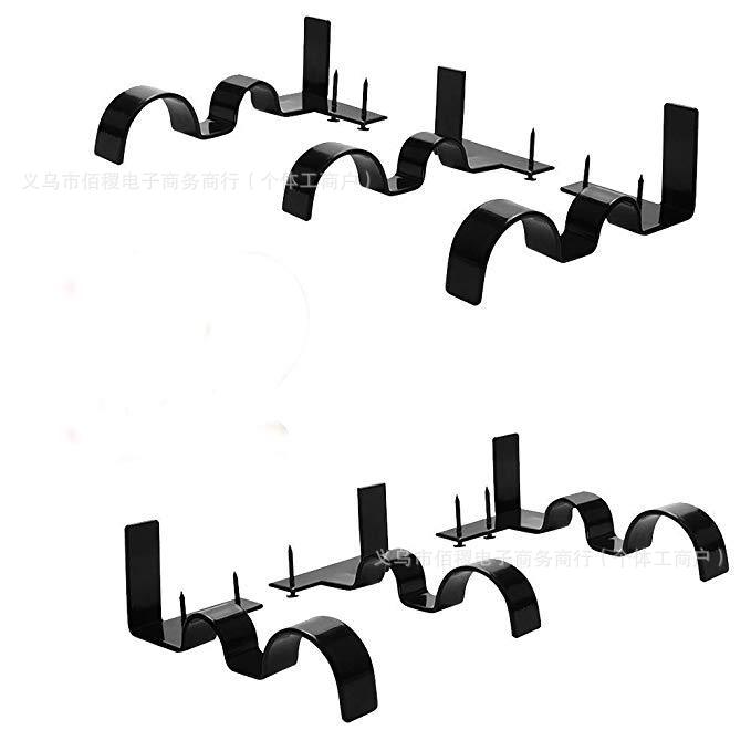 Curtain Rod Brackets perforation-free curtain rod bracket creative Roman rod bracket details Picture