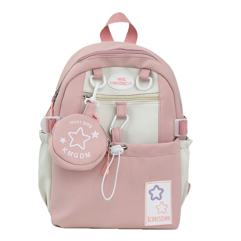 Cute girl, high appearance level backpack, Korean version of Star High School student backpack, large-capacity junior and senior high school schoolbag Item Picture