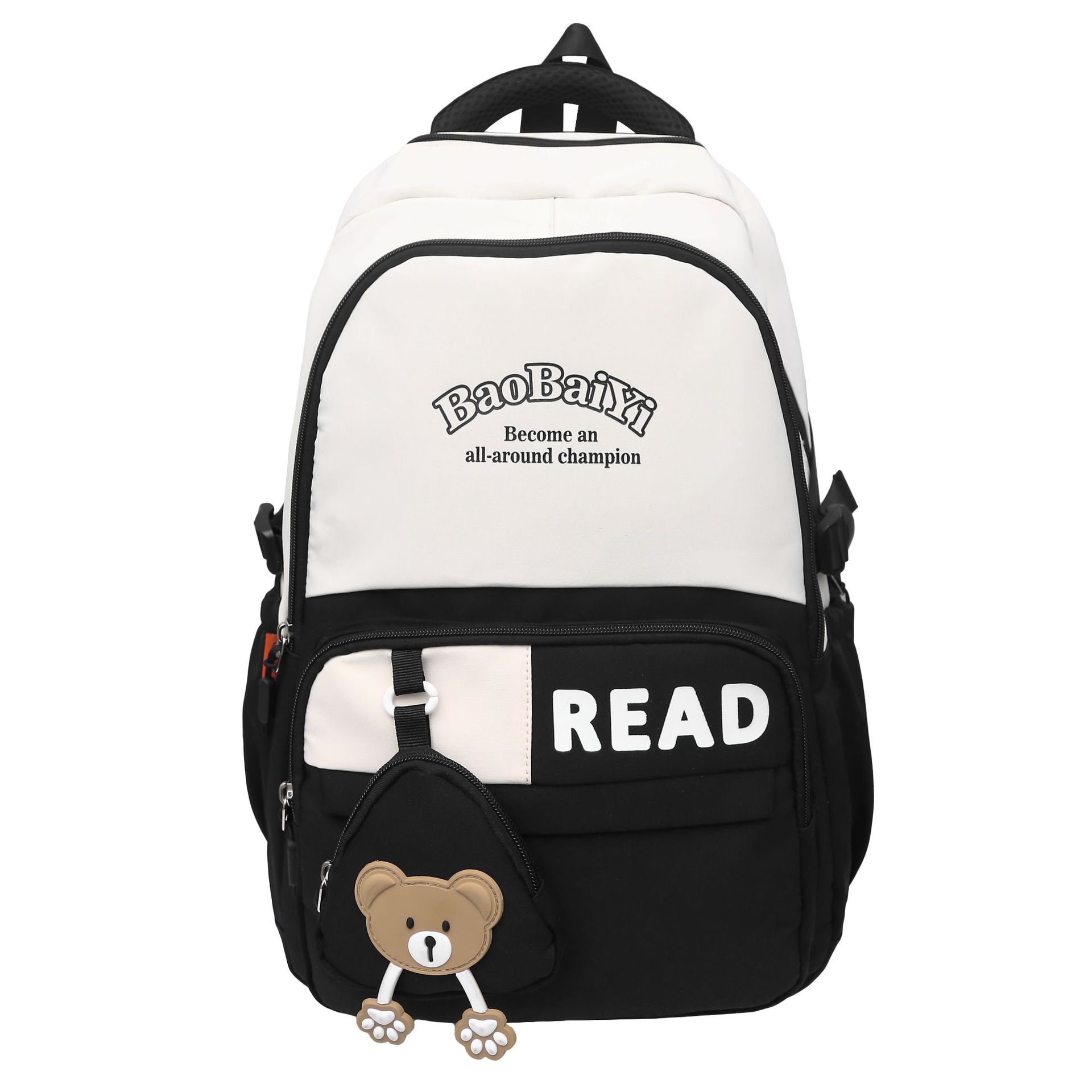 High-quality schoolbag for boys, Korean style, Instagram, high appearance level, color-blocking and splicing, multi-layered backpacks for primary and secondary school students in grades 3-5 Item Picture