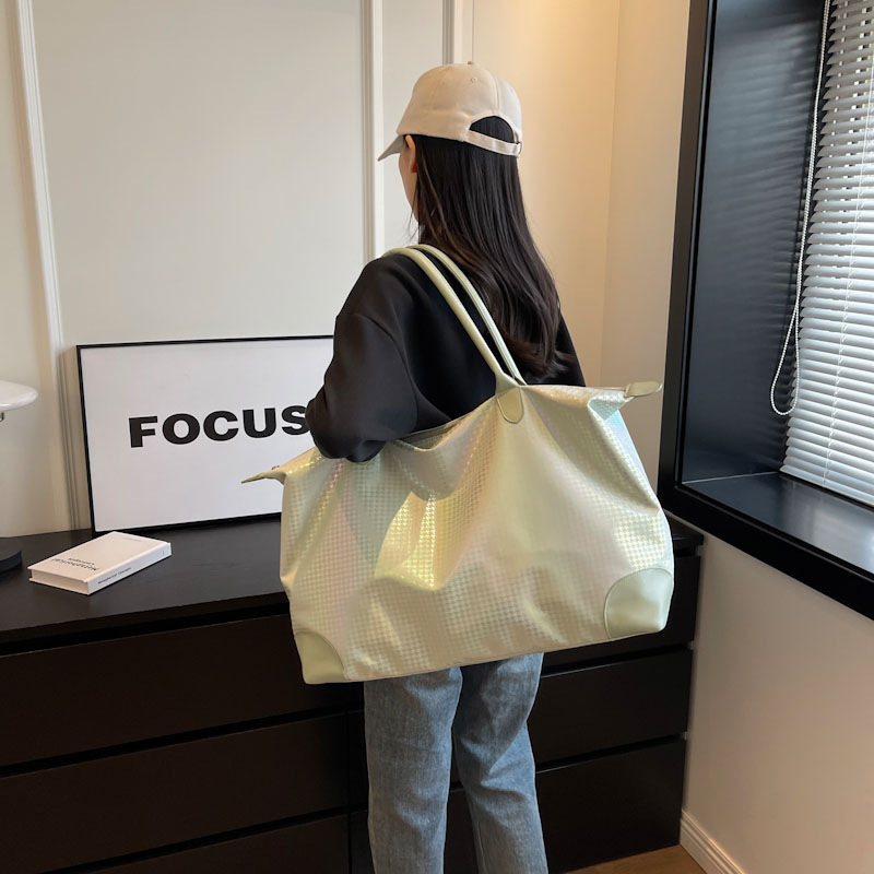 Women's large-capacity 2025 new trendy and simple single-shoulder crossbody bag, waterproof Oxford fabric underarm hand-held tote bag Specification drawing