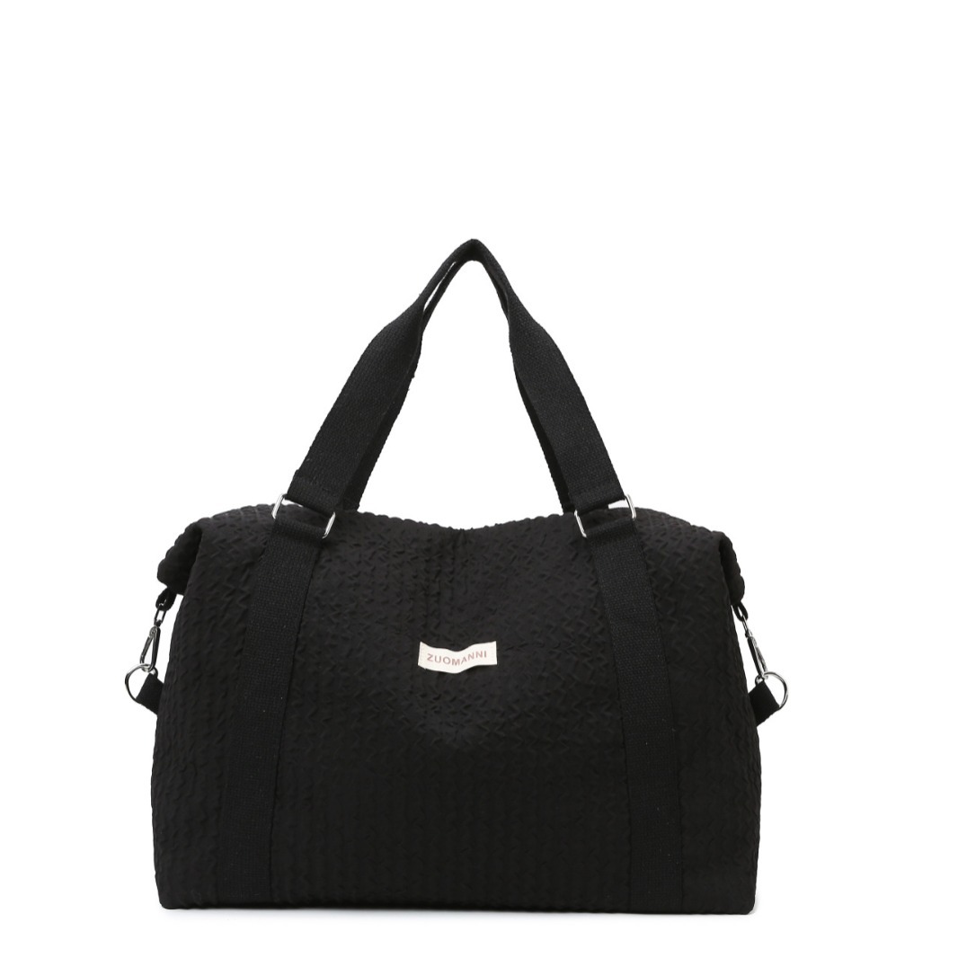 Cross-border short-distance light travel bag for men and women, simple hand-held shoulder bag, large-capacity yoga exercise and fitness bag Item Picture