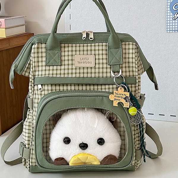 The backpack is durable and color-blocking, a versatile bag for girls and Internet celebrities, a lightweight Instagram backpack, and a fresh and stylish Korean style Specification drawing