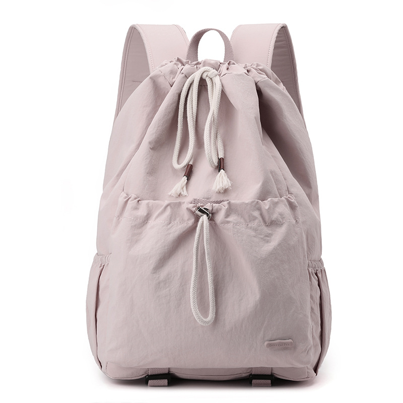 Colorful Fox Korean version of a lady's drawstring student backpack, the same style as the blogger's badminton backpack for outdoor travel Item Picture