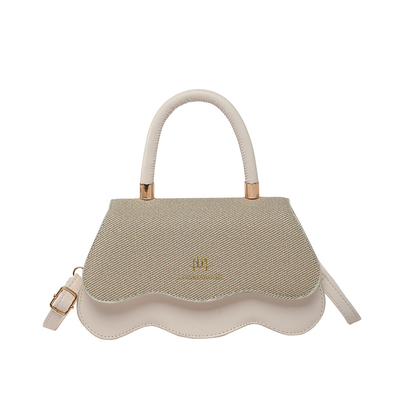 A casual, trendy and fresh crossbody bag with large capacity and color-blocking hand-held small square bag, a new summer commuting bag for 2025 Item Picture