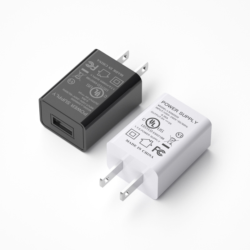 Chinese, American and Japanese standard 5V2A charger 3.C,UL,PSE certified USB charging head LED light fan level gauge power supply Specification drawing