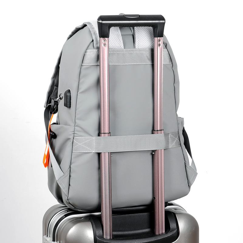 Wholesale of men's casual and trendy backpacks, computer bags, travel large-capacity backpacks, and school bags for junior high school, senior high school and college students Specification drawing