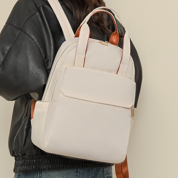 Backpack, women's backpack, campus commuting, high-end feel, large capacity, lightweight travel, computer bag, multi-functional anti-theft schoolbag details Picture