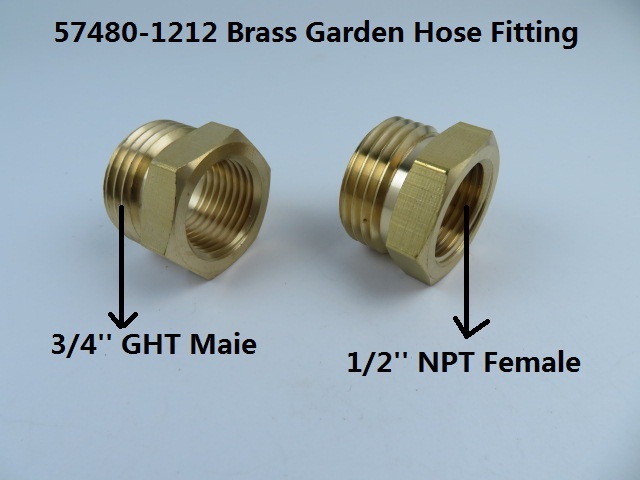 Garden hose fitting, pipe adapter connector,3/4" GHT male * 1/2" NPT female Application Scenario