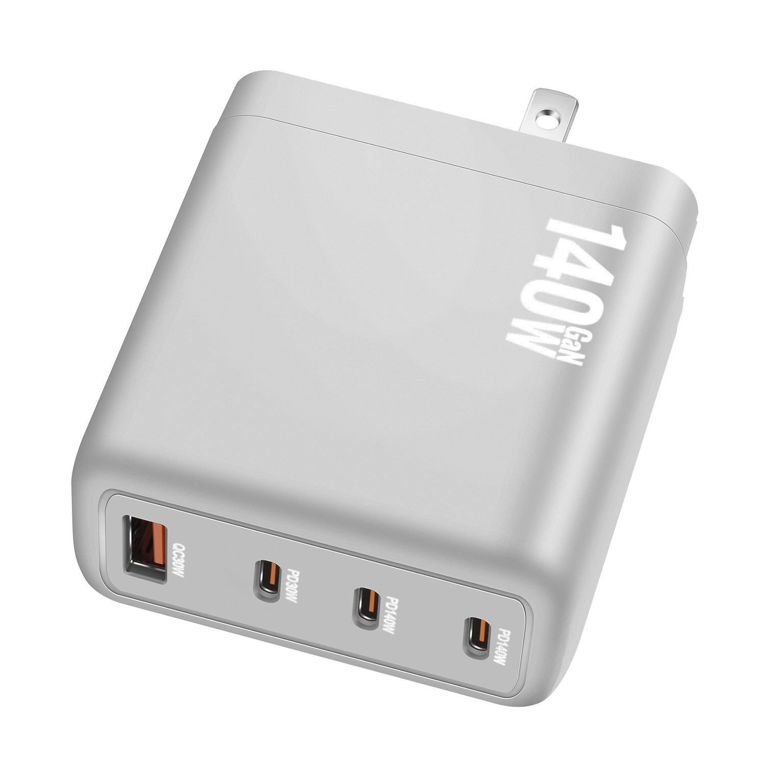 140W gallium nitride PD3.1 charger, 140W foldable and interchangeable pin adapter, cross-border new 140W charger Specification drawing