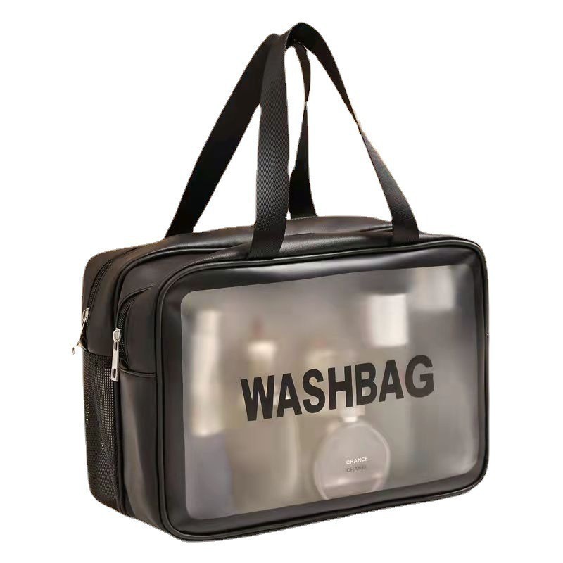 Factory wholesale double-layer cosmetic bags, dry and wet separation hand-held women's large-capacity toiletry bags, portable travel storage bags Item Picture