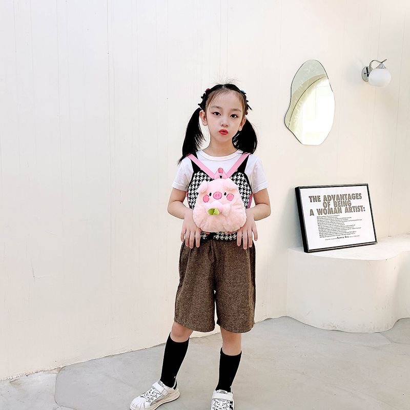 New cartoon plush girl backpack for 2024, new cartoon cute doll bag, children's backpack gift for going out details Picture