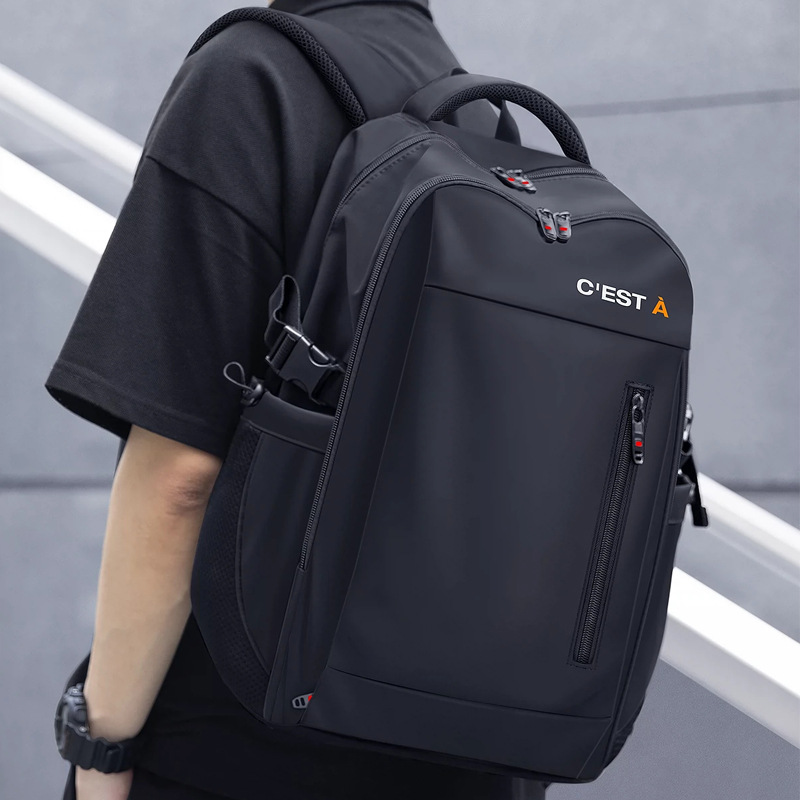 Cross-border men's leisure travel backpacks, computer bags, large-capacity school bags for junior and senior high school students, and backpacks for college students full figure