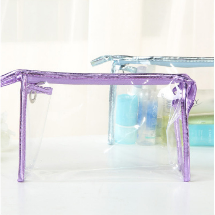 New transparent and fashionable hand-held cosmetic bags, women's travel and business trip storage bags, toiletries bags, briefcases, factory direct sales Specification drawing