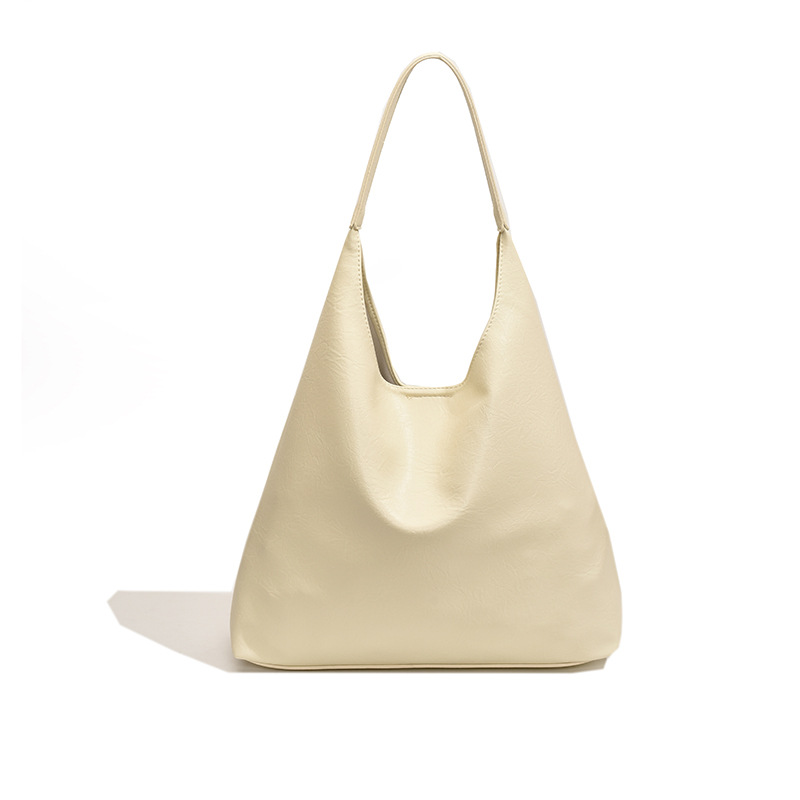 A new 2024 Korean-style laid-back fashion large bag, a versatile casual single-shoulder commuter large-capacity soft leather tote bag Item Picture