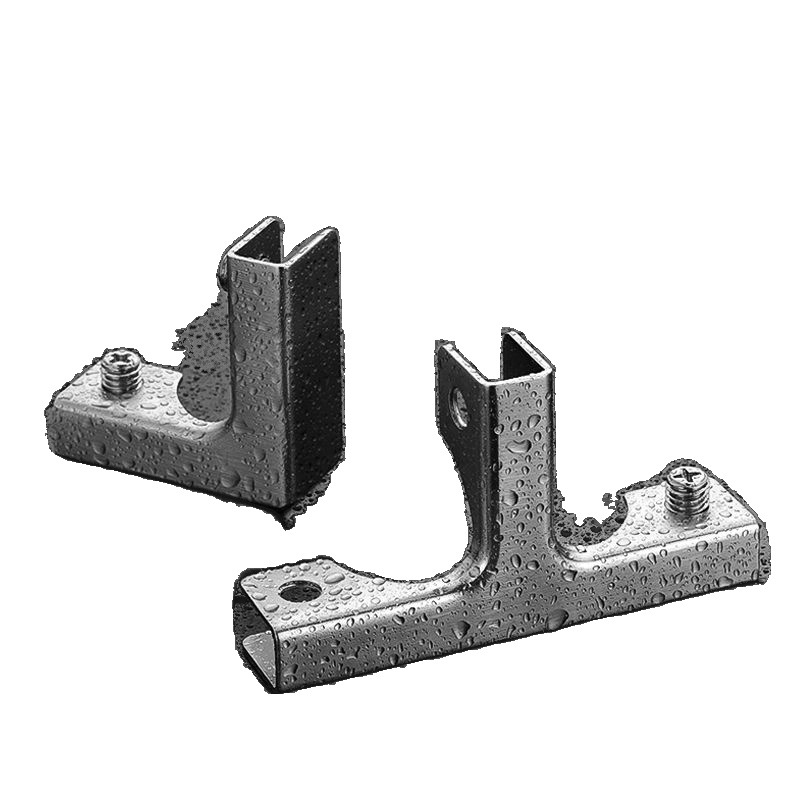 Stainless steel glass clamps, 304 tile fixing clamps, T-shaped, L-shaped right-angle fish tank fixing clamps, straight-line Amazon Item Picture