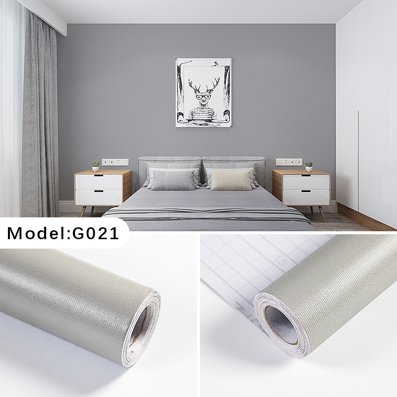 Cross-border wallpaper Solid color macaron PVC self-adhesive wallpaper for bedrooms and dormitories waterproof wallpaper self-adhesive wall stickers Specification drawing