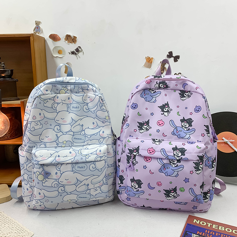 Cross-border schoolbag: Korean version for girls, a backpack for primary school students in grades three to six, and cartoon lightweight backpacks for junior and senior high school students full figure