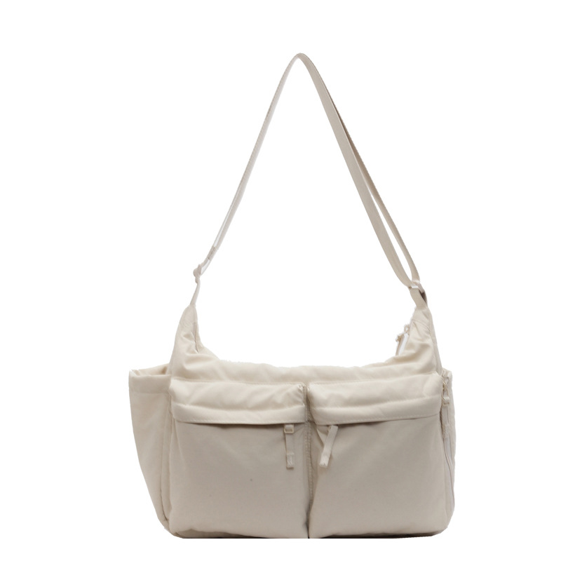 New crossbody bag with a laid-back workwear style, nylon large-capacity single-shoulder bag 2024, casual and versatile multi-pocket tote bag Item Picture
