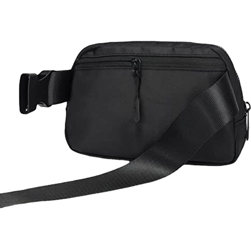 Amazon's best-selling women's belt bag, adjustable shoulder strap crossbody bag, men's and women's outdoor waterproof nylon sports waist bag Item Picture