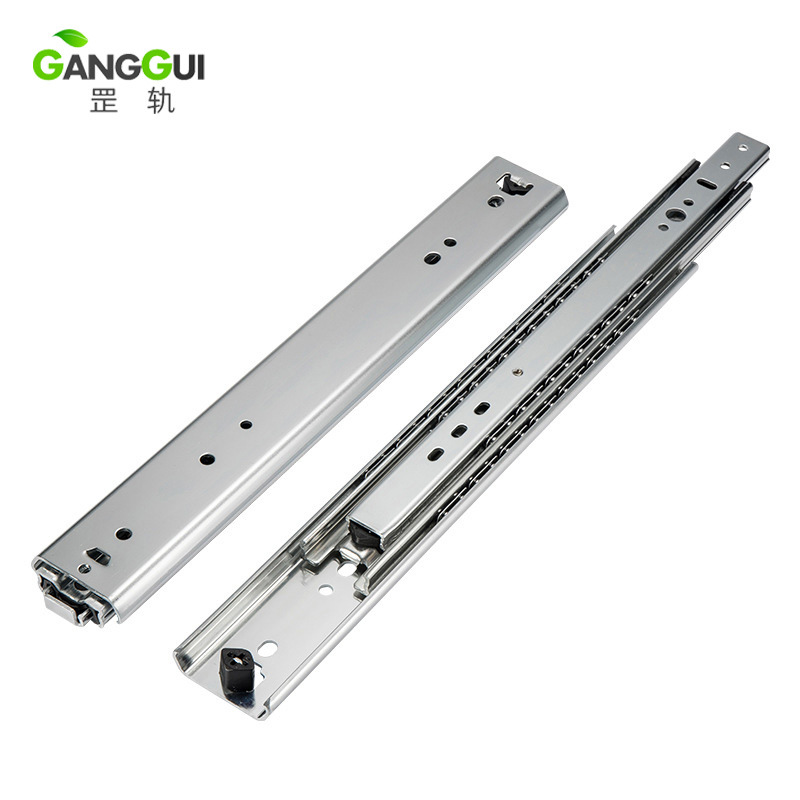5320 Industrial heavy-duty slide rail, 53 wide three-section double steel ball frame load-bearing RV industrial financial equipment guide rail details Picture