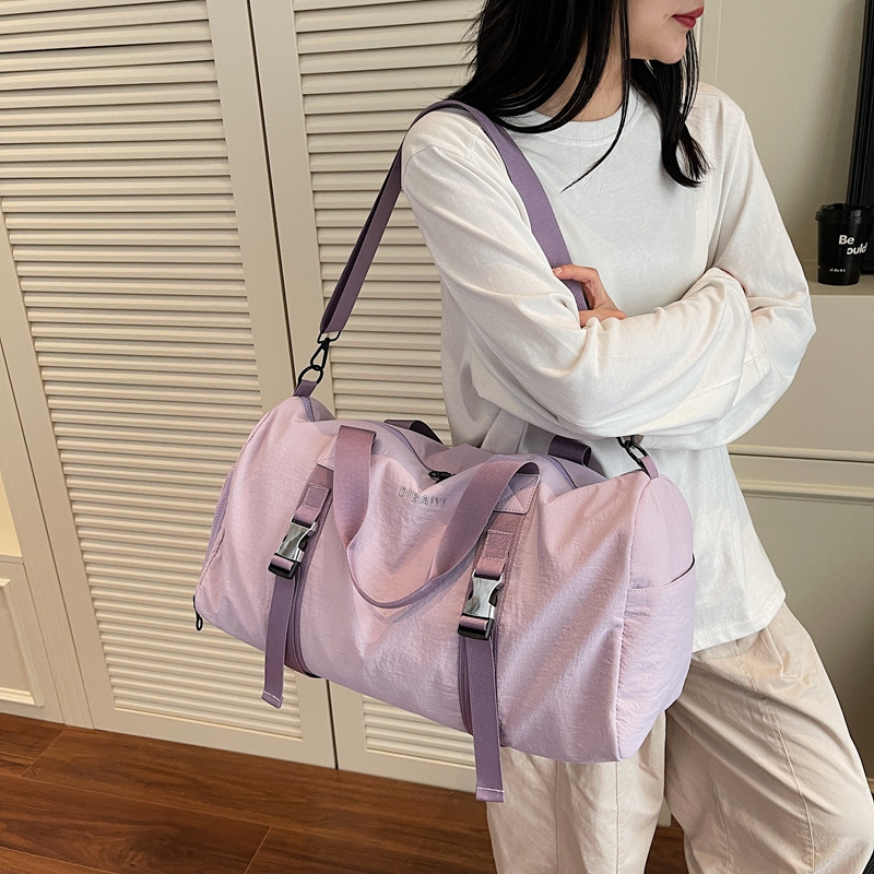 New large-capacity travel backpack, women's lightweight dry and wet separation fitness bag, independent shoe compartment, hand-held crossbody luggage bag Specification drawing