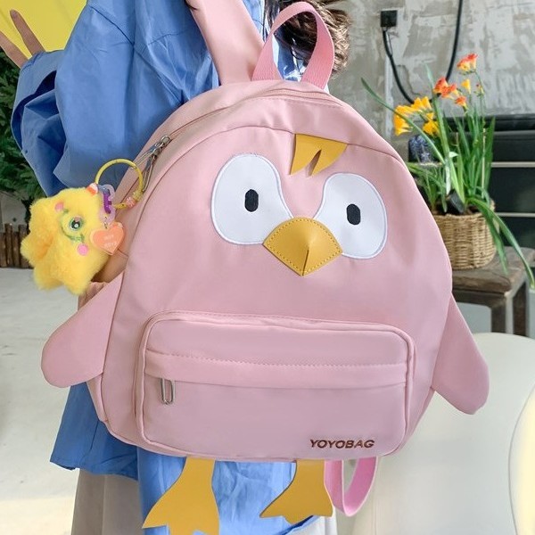 Stylish and cute 2025 New Gugu Chicken Commuter Bag, large capacity, cartoonish, fresh and versatile, girlish style schoolbag Specification drawing
