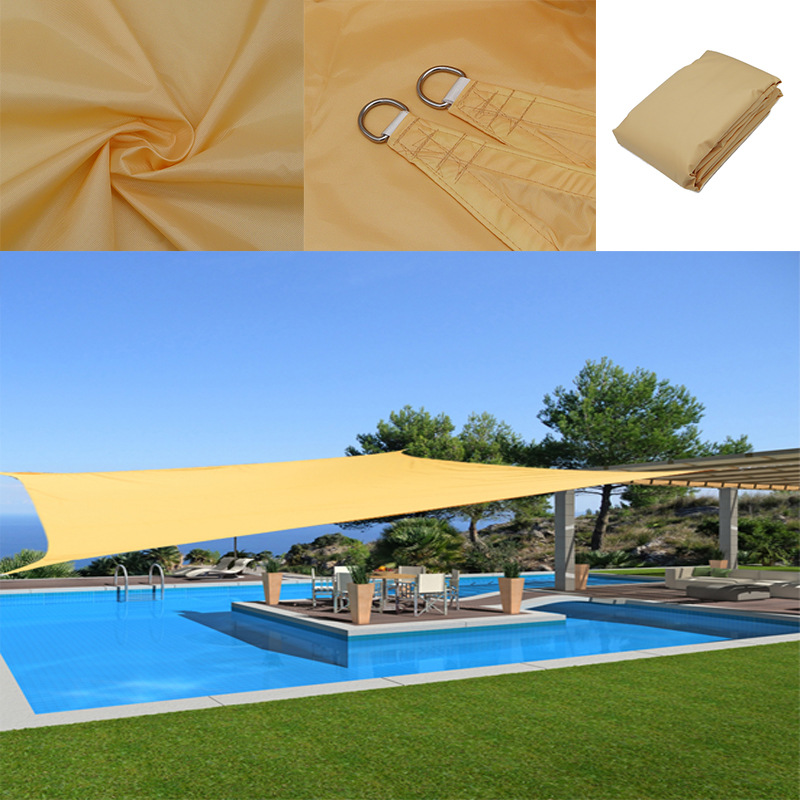 Rectangular 2.5* 3-meter waterproof, sun-proof and UV-resistant sunshade canopy, rain shelter, outdoor sunshade sail full figure