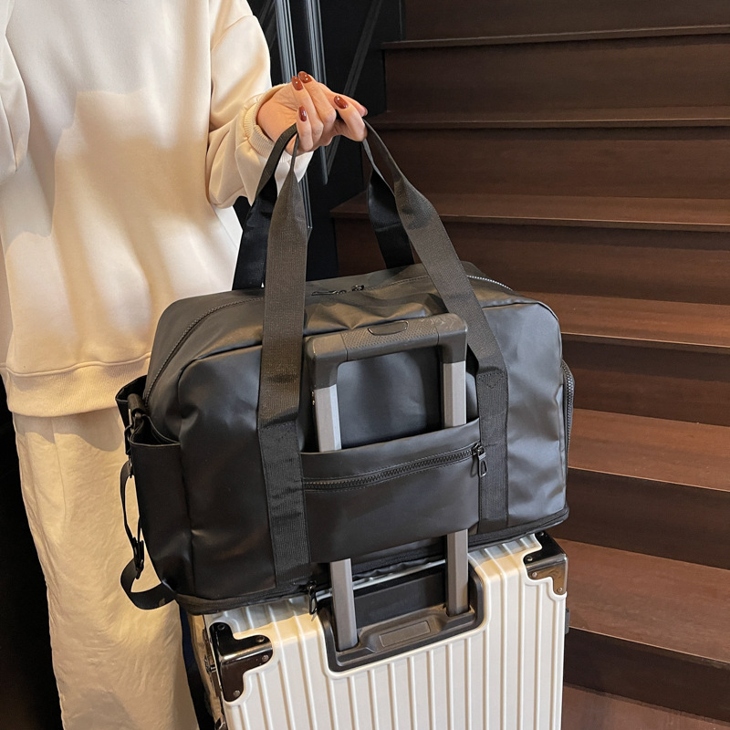 Cross-border laser travel bag, large-capacity sports and fitness bag, short-distance dry and wet separation storage, business trip hand luggage bag details Picture