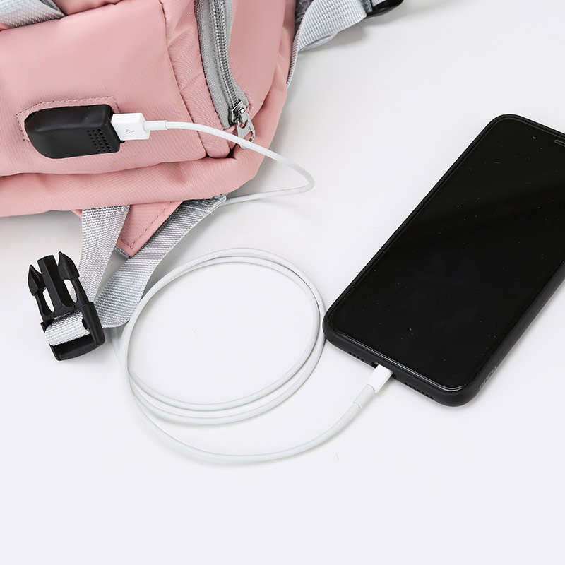 Travel bag, backpack, large-capacity, lightweight backpack for women, new trendy hand-held Korean version, versatile and simple, mommy details Picture