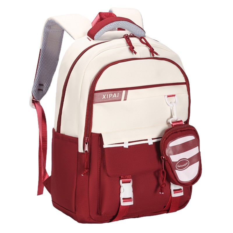 Korean-style fashionable retro versatile large-capacity schoolbag for junior high school, high school and college students, computer travel backpack Item Picture