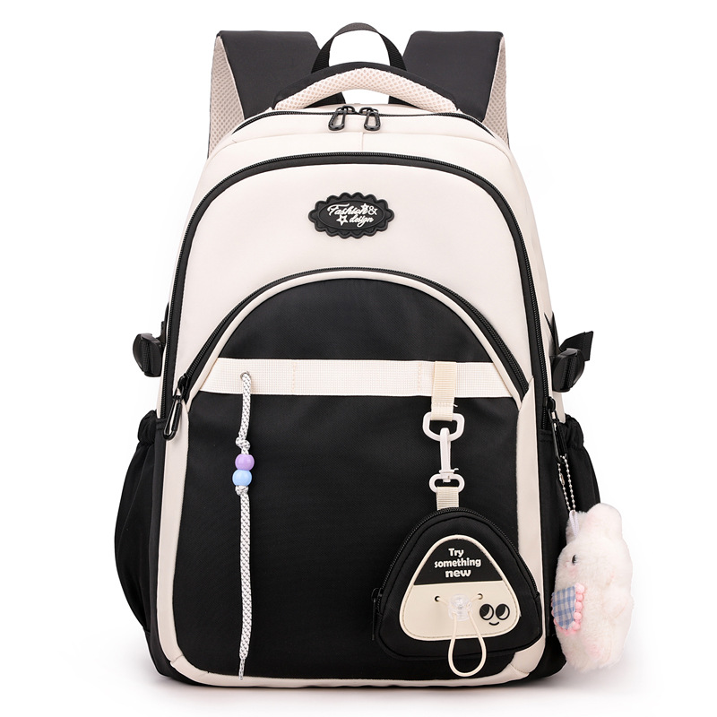High-quality schoolbag with large capacity and high appearance level, Korean version of ins Academy style, 3-5 grade primary school spine support backpack Item Picture